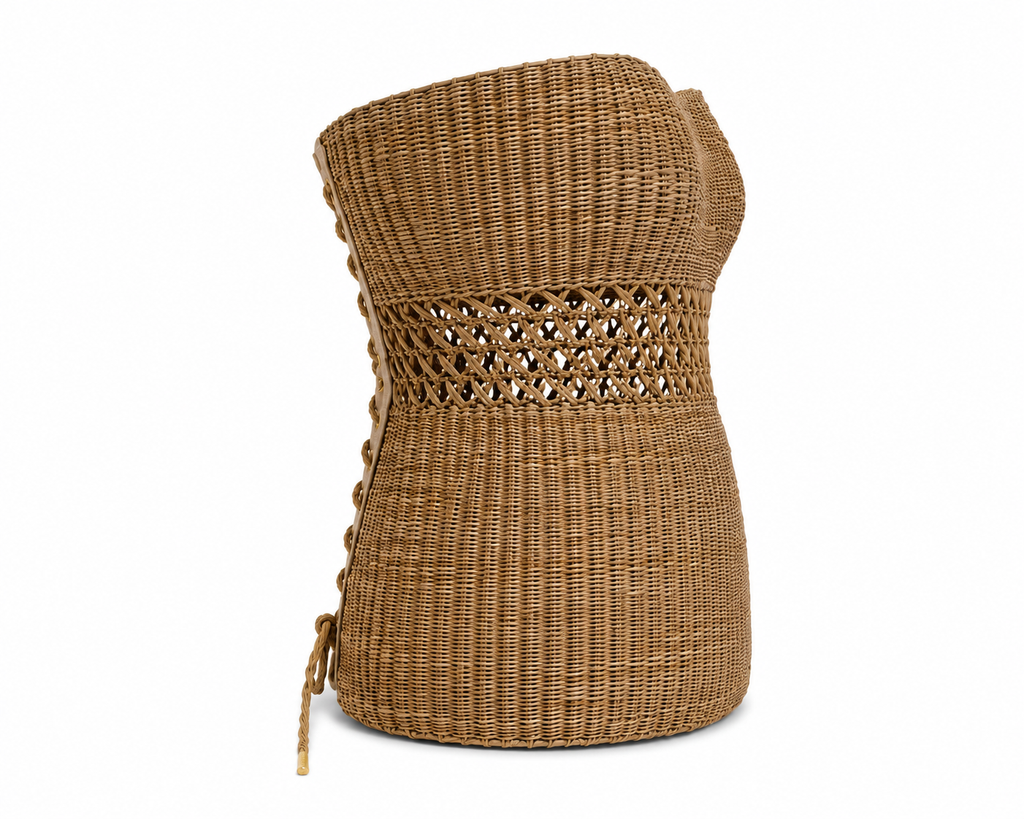 Handwoven Raffia Corset