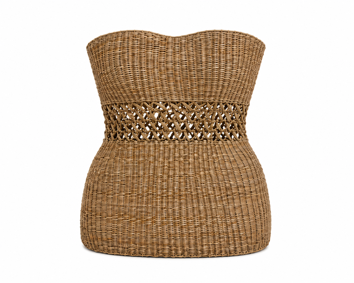 Handwoven Raffia Corset